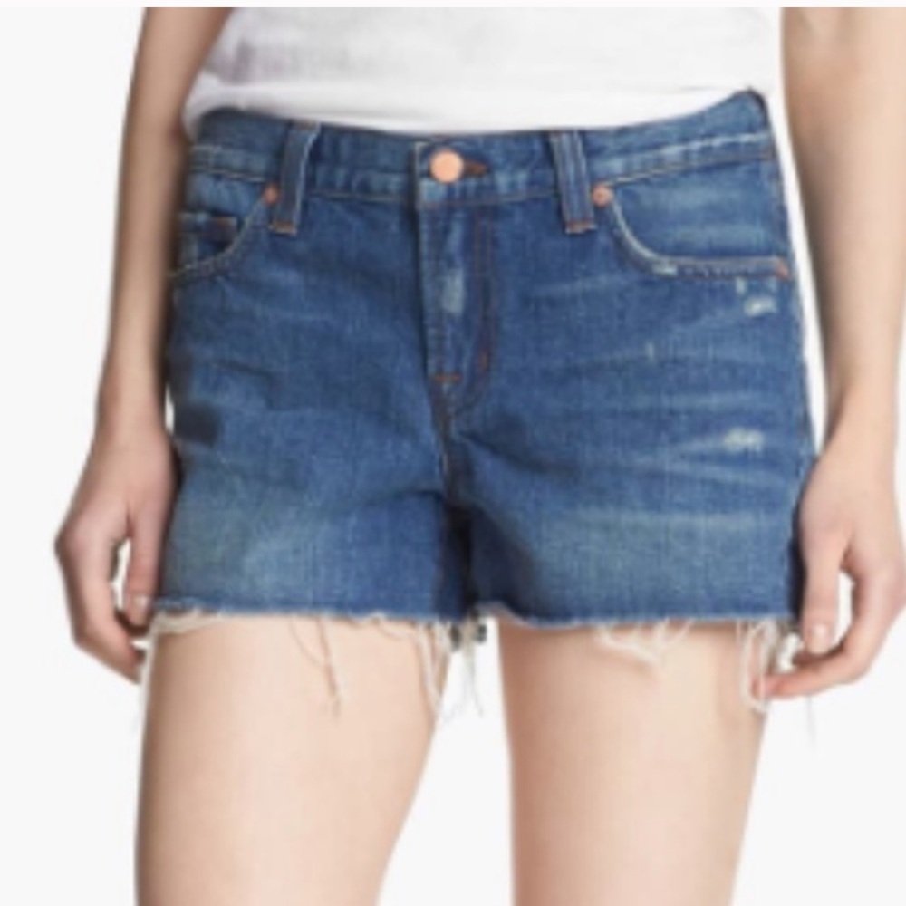 J BRAND CUT OFF SHORTS LIBRA Denim Blue Women's Shorts. Size 27